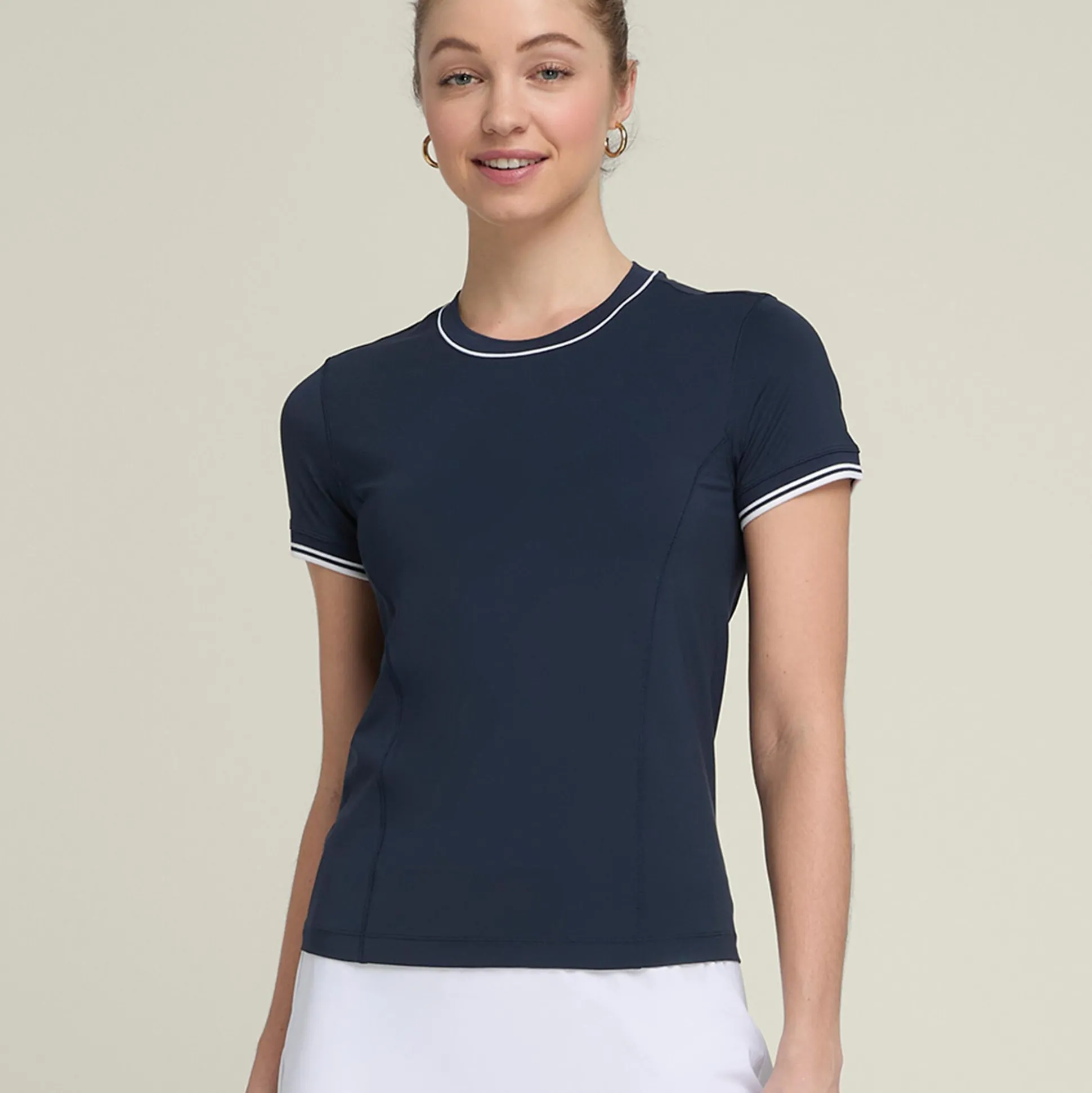 Best Baseline Seamless Team T-Shirt Women - Dark Blue Shirts
