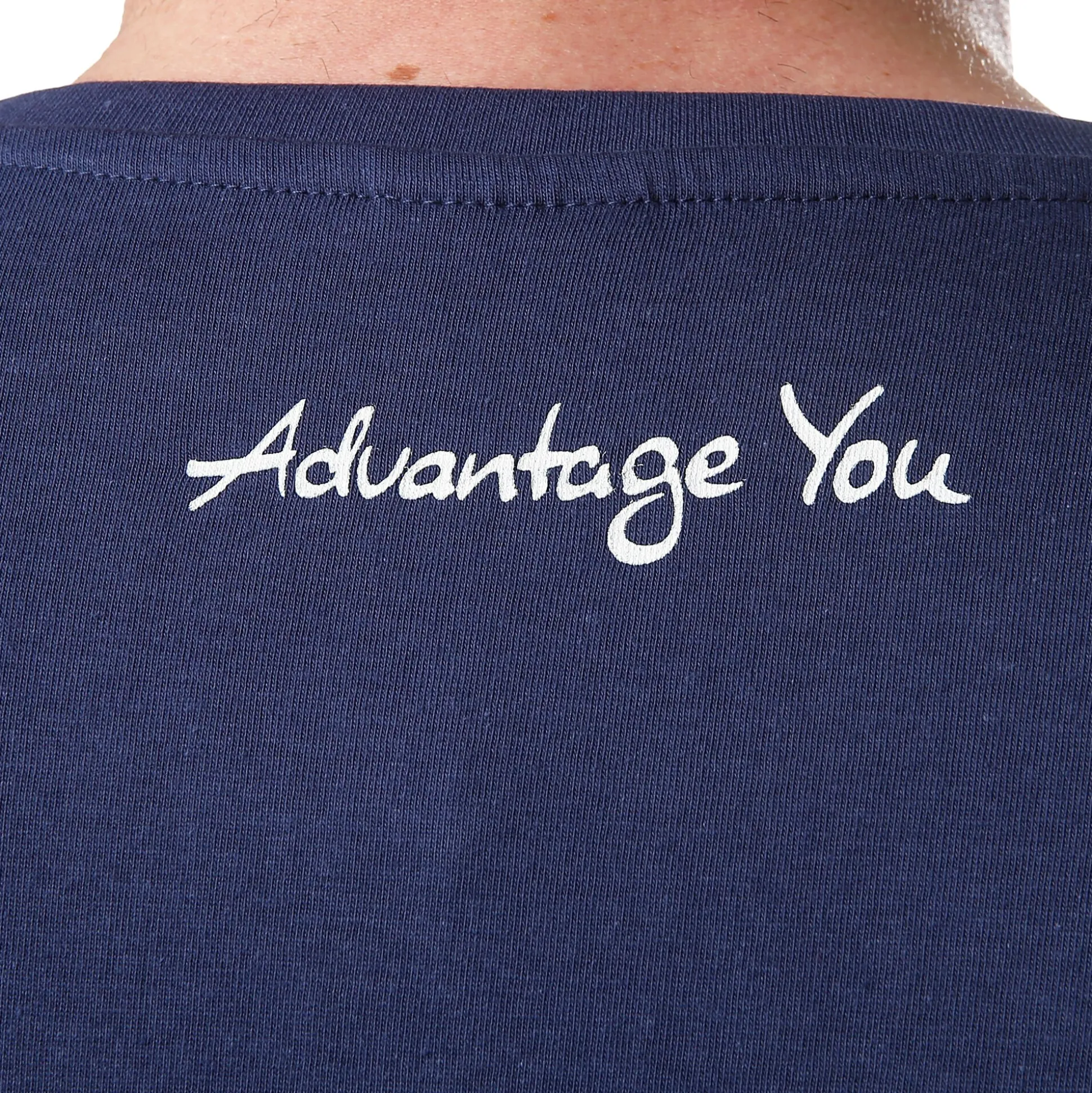 Shop Basic Cotton T-Shirt Men - Dark Blue, White Shirts