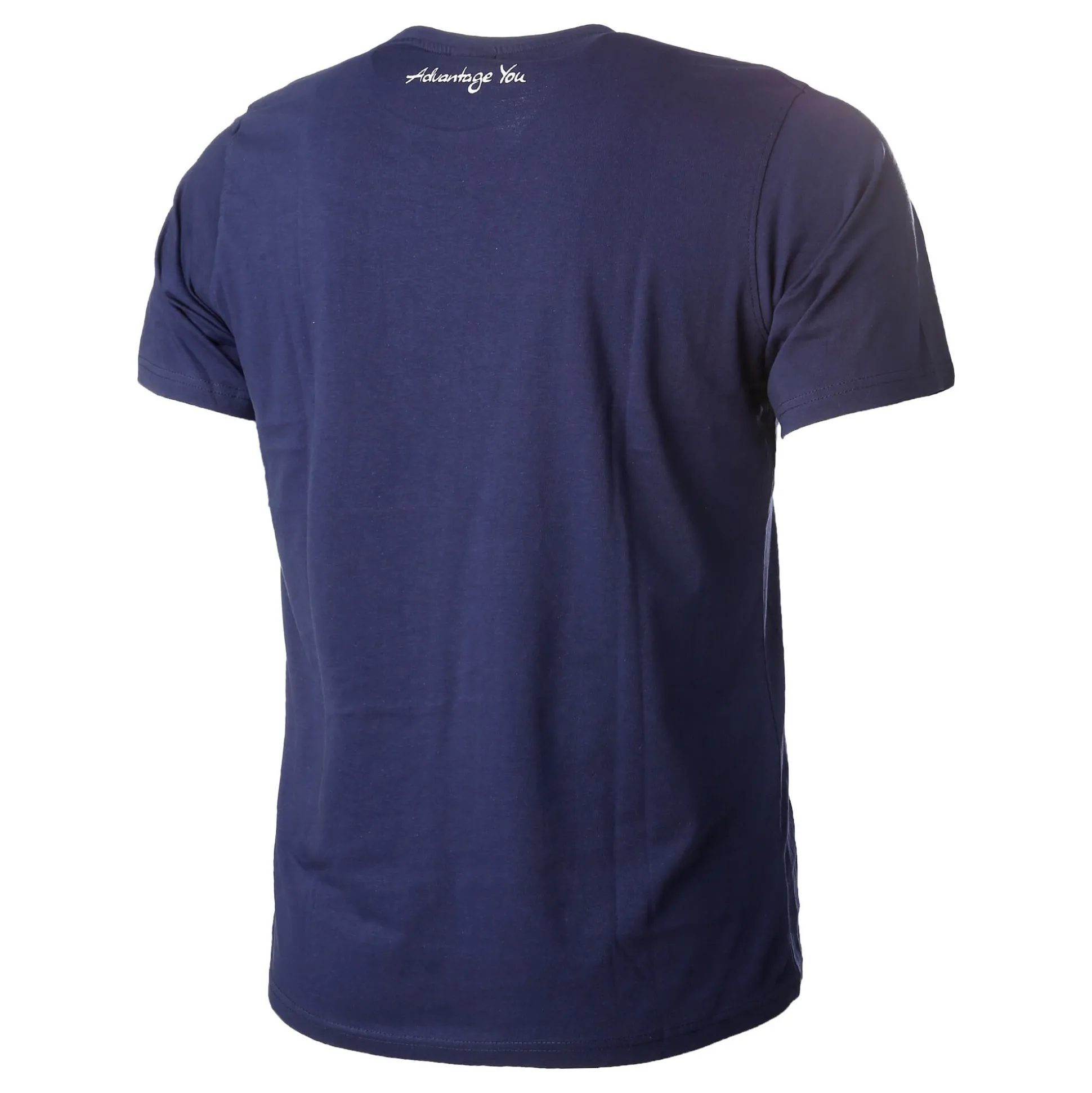 Shop Basic Cotton T-Shirt Men - Dark Blue, White Shirts