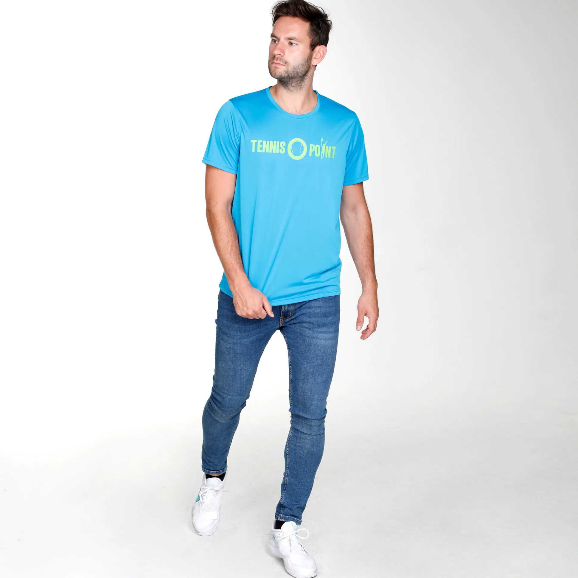 Sale Basic Function T-Shirt Men - Blue, Light Green Shirts