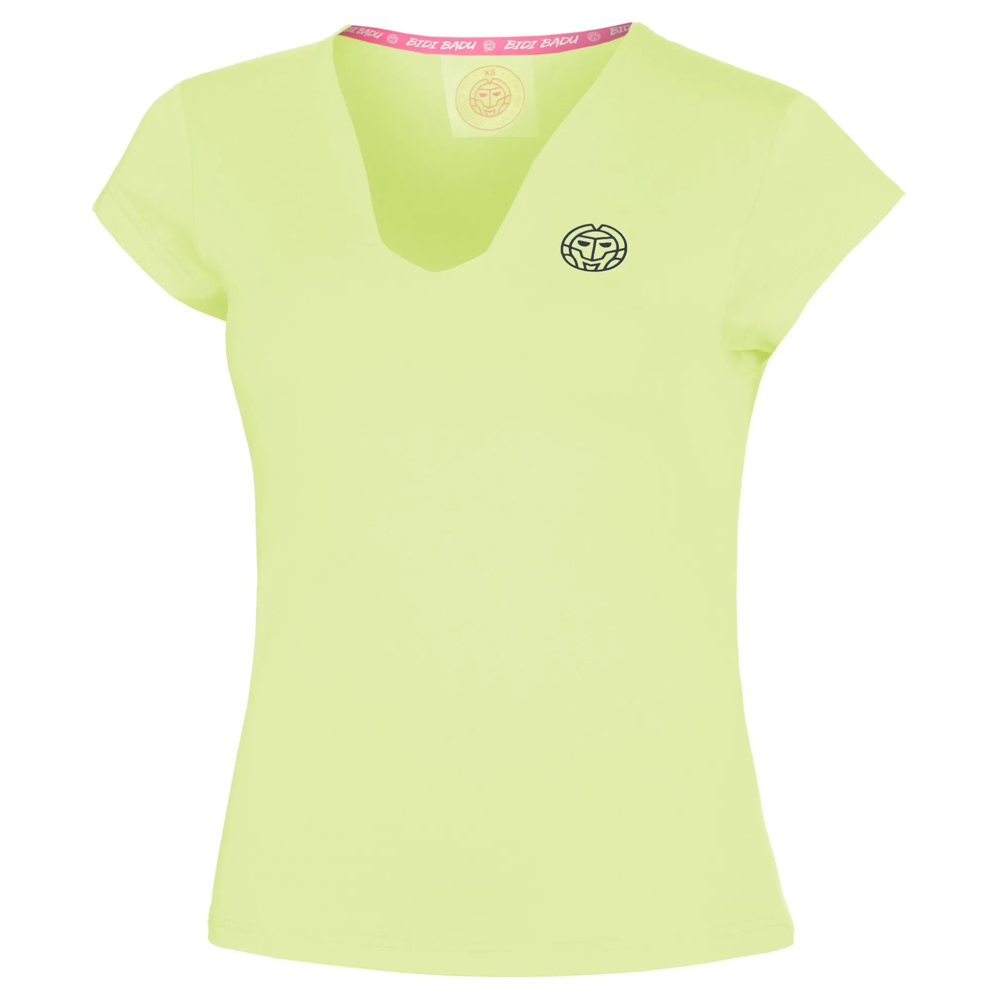 Best Sale Beach Spirit V-Neck T-Shirt Women - Neon Yellow Shirts