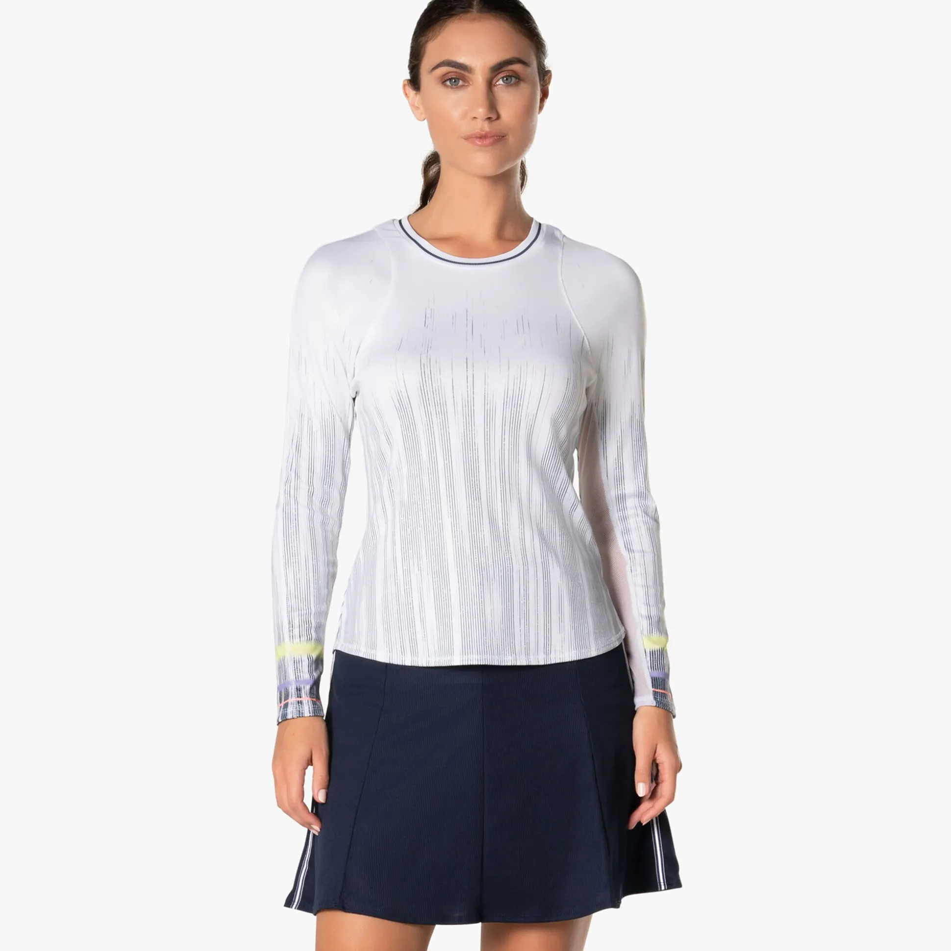 Outlet Between The Lines Long Sleeve Women - White Shirts