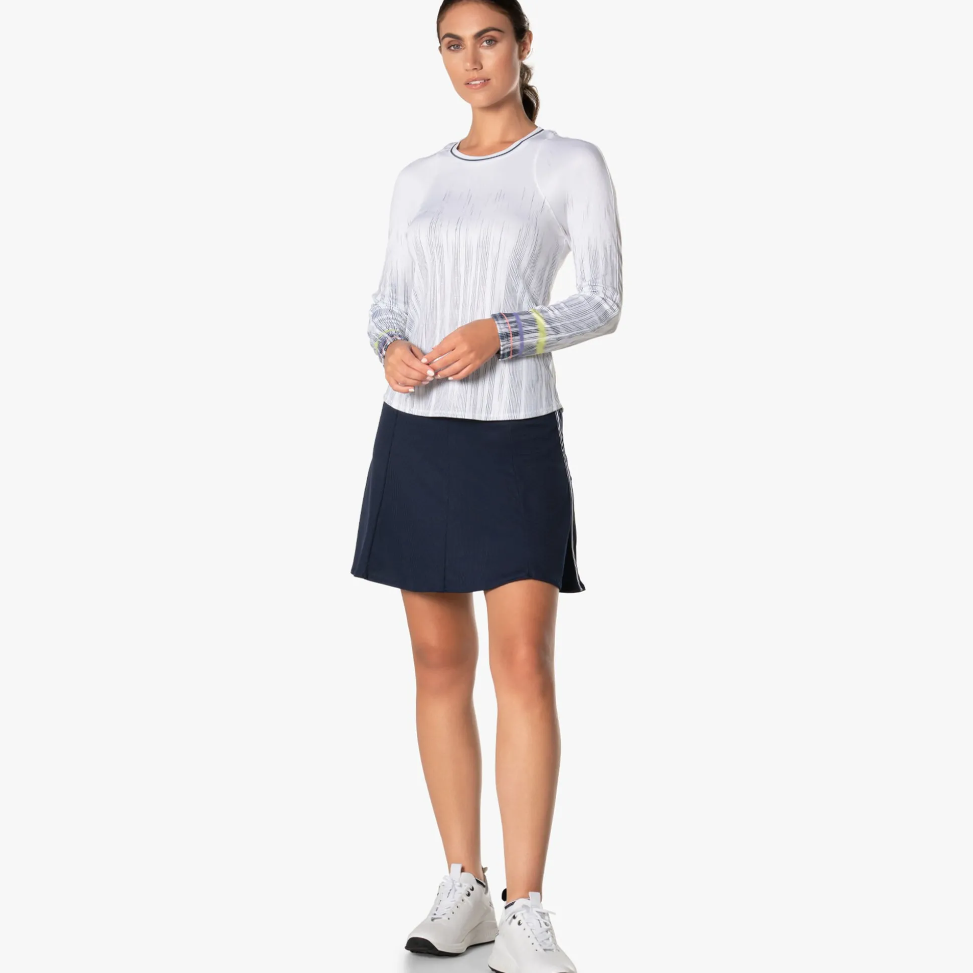 Outlet Between The Lines Long Sleeve Women - White Shirts