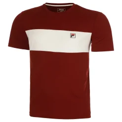 Clearance Bosse T-Shirt Men - Dark Red, White Shirts