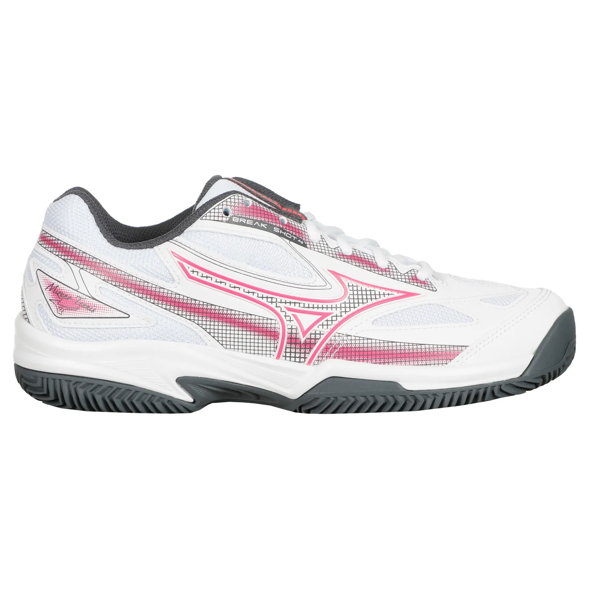Discount Break Shot 4 Clay Court Shoe Women - White, Pink Clay Court Shoes