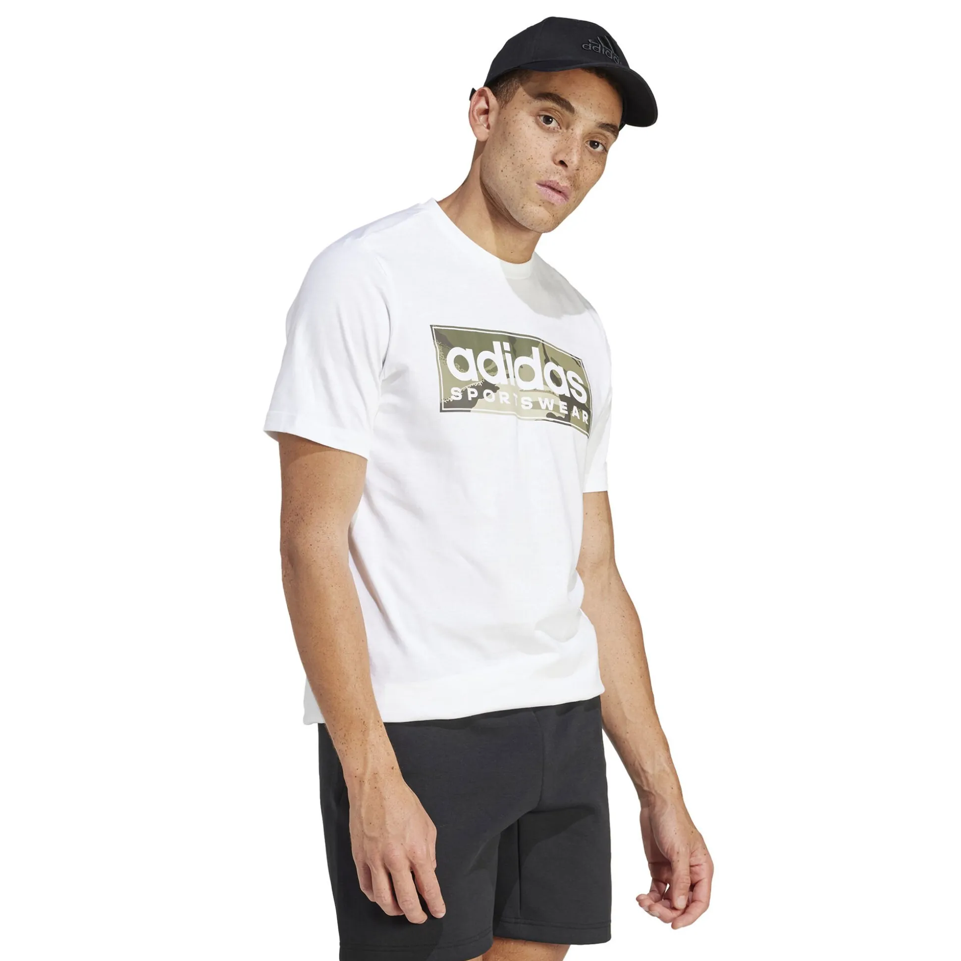 Hot Camo Graphic 2 T-Shirt Men - White, Olive Shirts