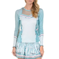 Sale Can't Find Me Long Sleeve Women - Turquoise, Multicoloured Shirts