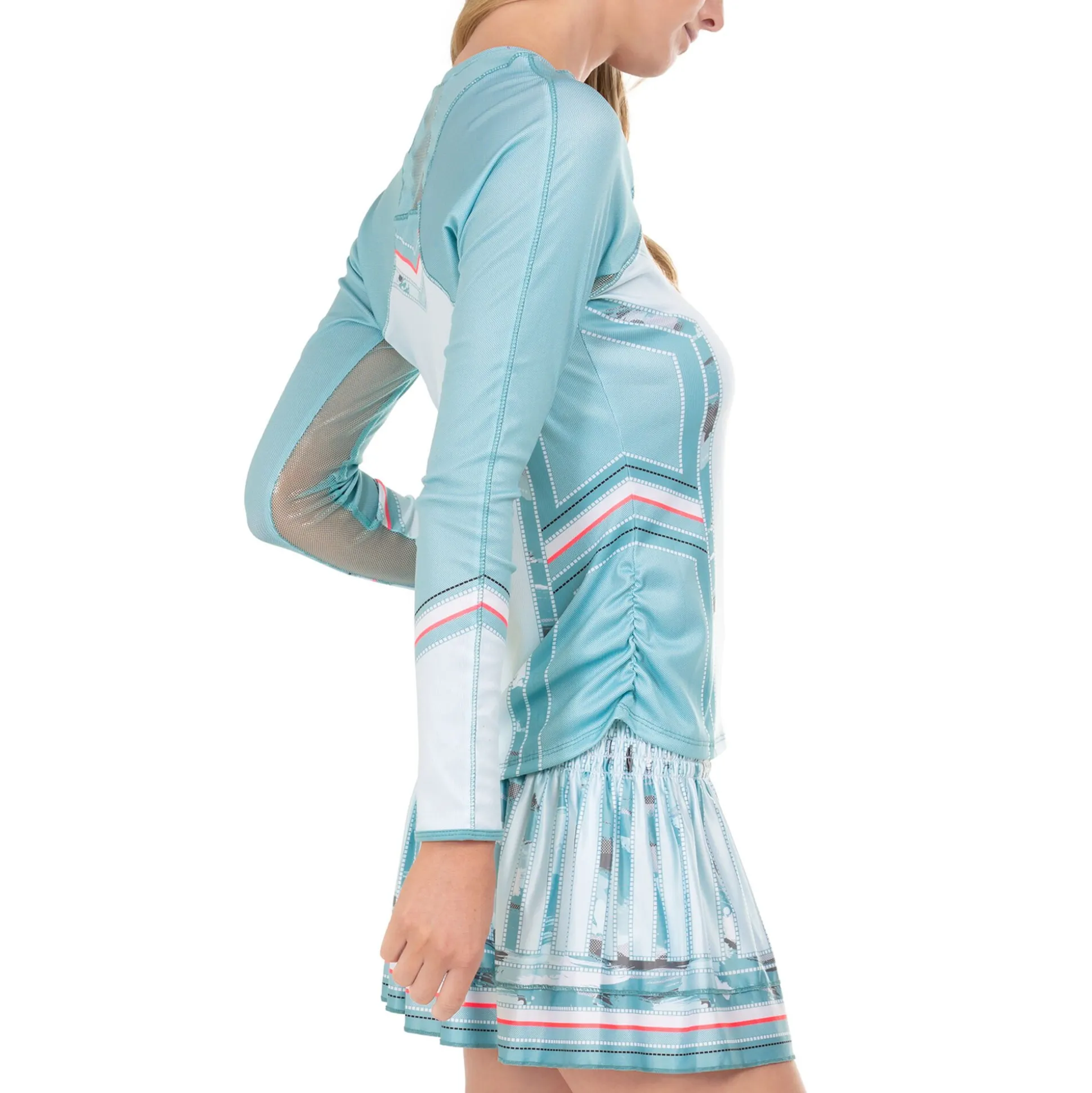 Sale Can't Find Me Long Sleeve Women - Turquoise, Multicoloured Shirts