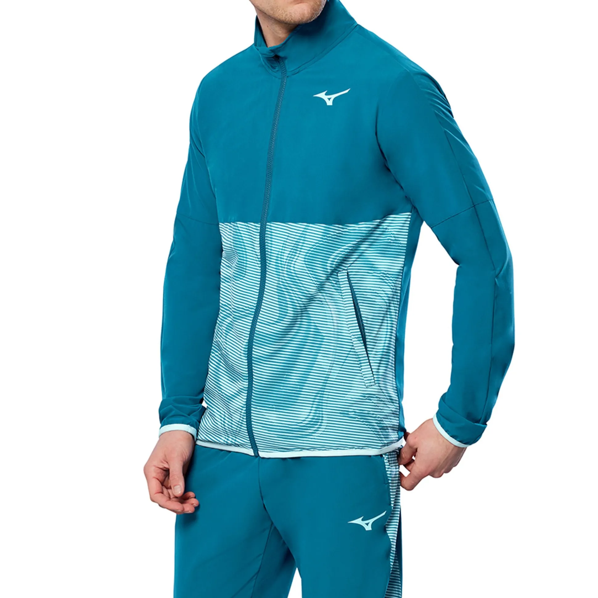 Clearance Charge Printed Training Jacket Men - Blue Grey, Light Blue Jackets