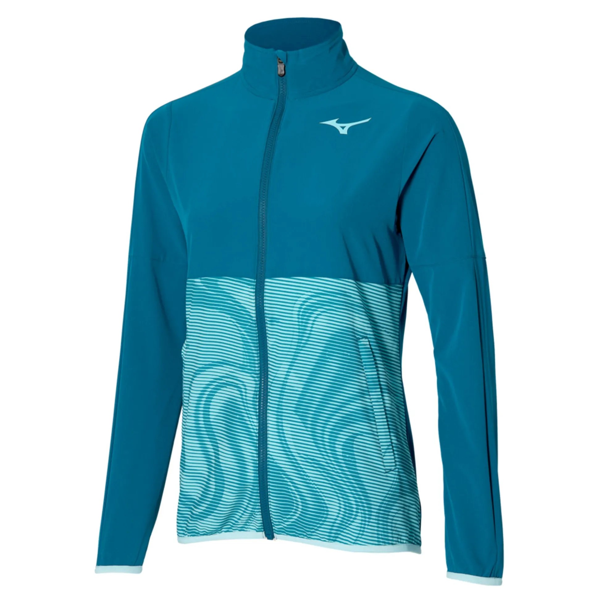 Clearance Charge Printed Training Jacket Women - Blue Grey, Light Blue Jackets