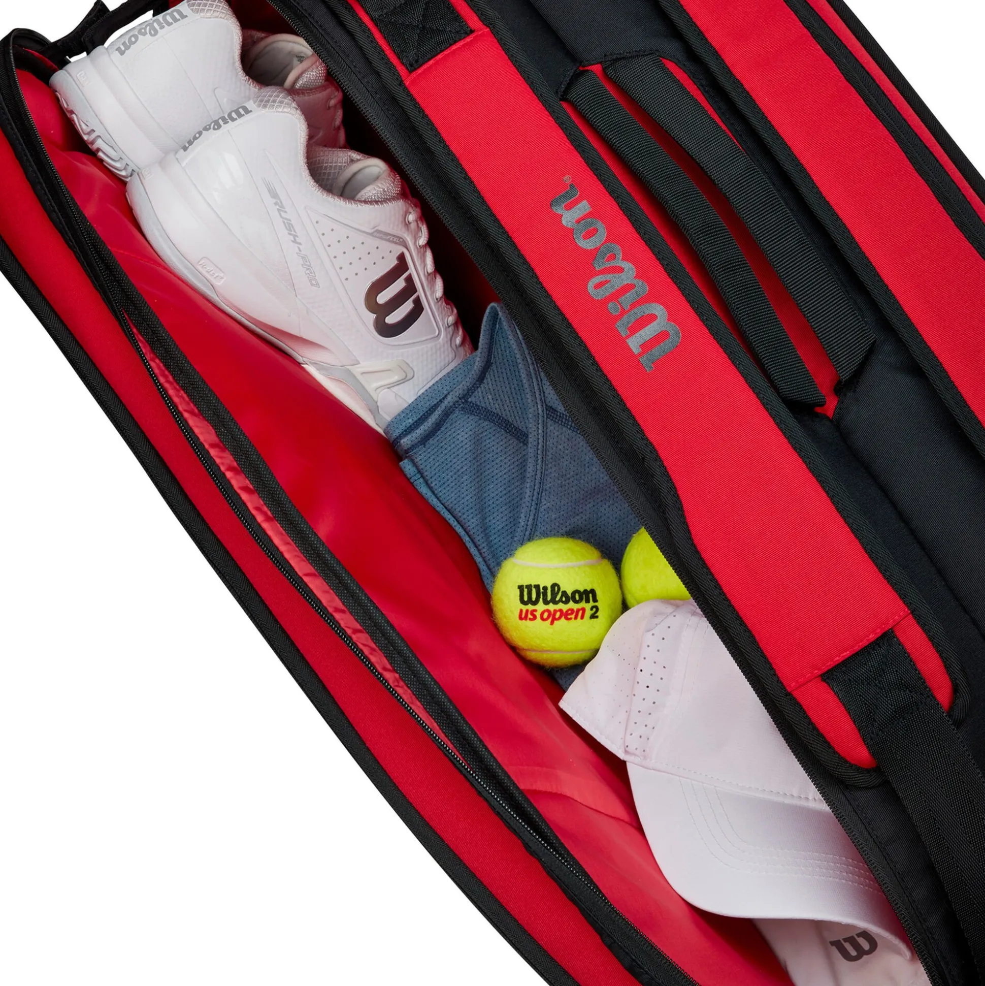 New Clash Super Tour Racket Bag 9 Pack - Red Racket Bags