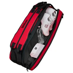 Clearance Clash Super Tour Racket Bag 6 Pack - Red Racket Bags