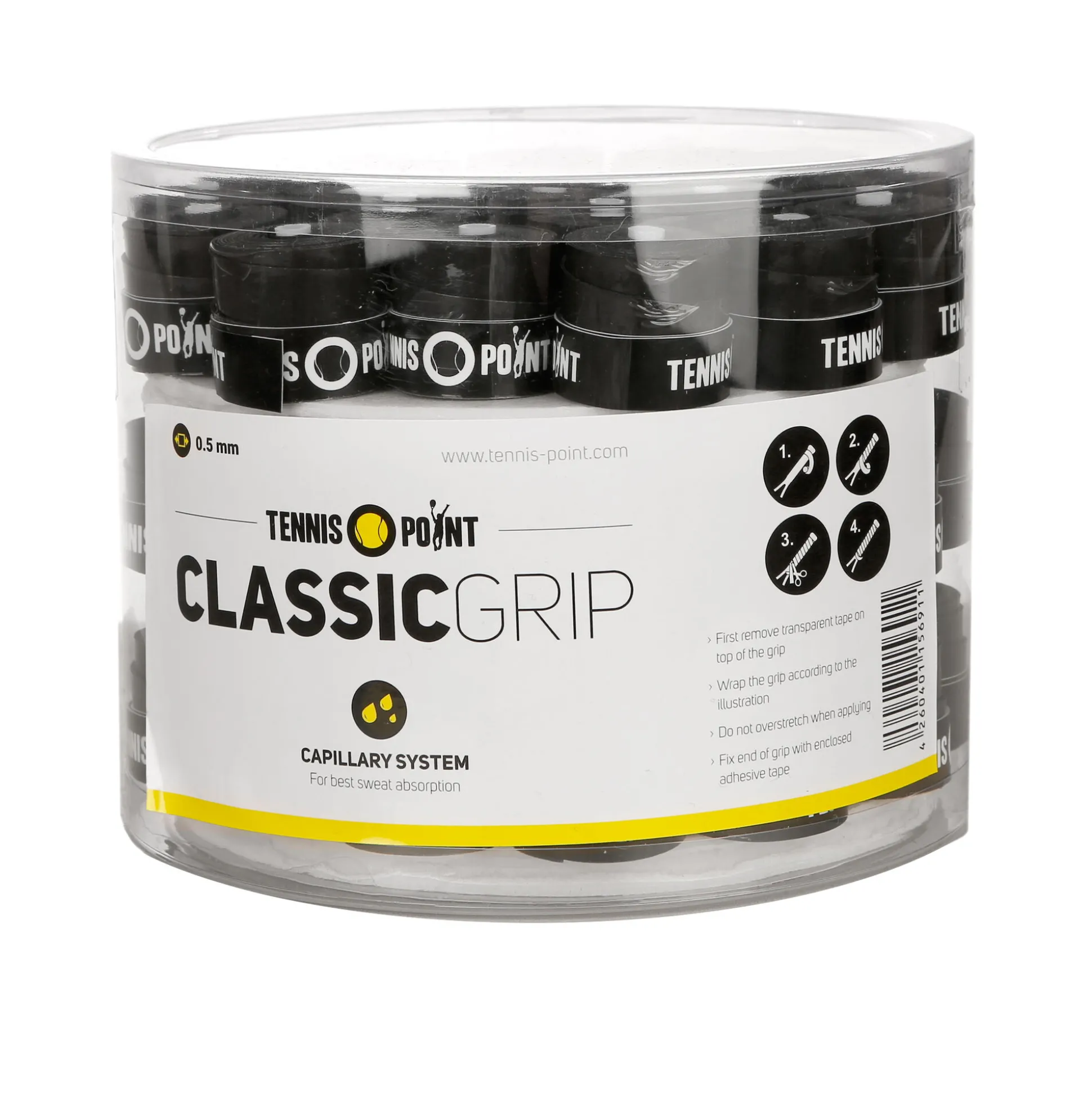 Discount Classic Grip 60 Pack - Black Grips
