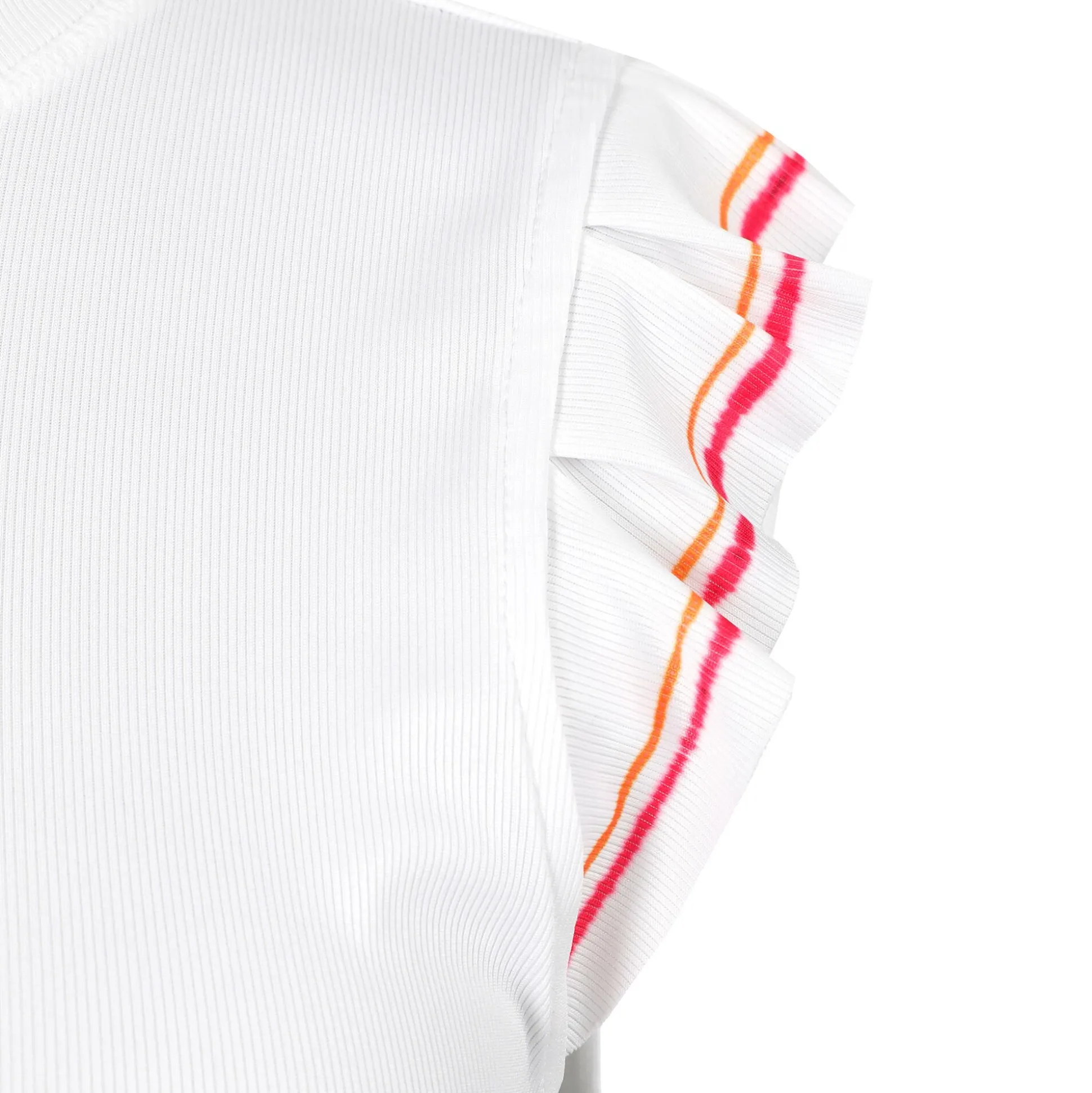 Online Classic Stripes Rib Tank Top Women - White Tops