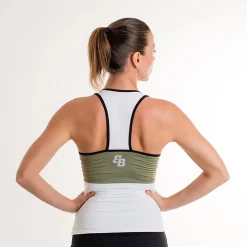 Fashion Clay Tank Top Women - Olive, White Tops