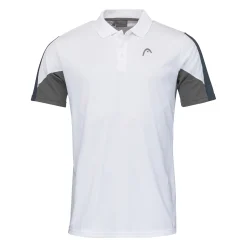 Clearance Club 22 Tech Polo Men - White, Dark Blue Shirts
