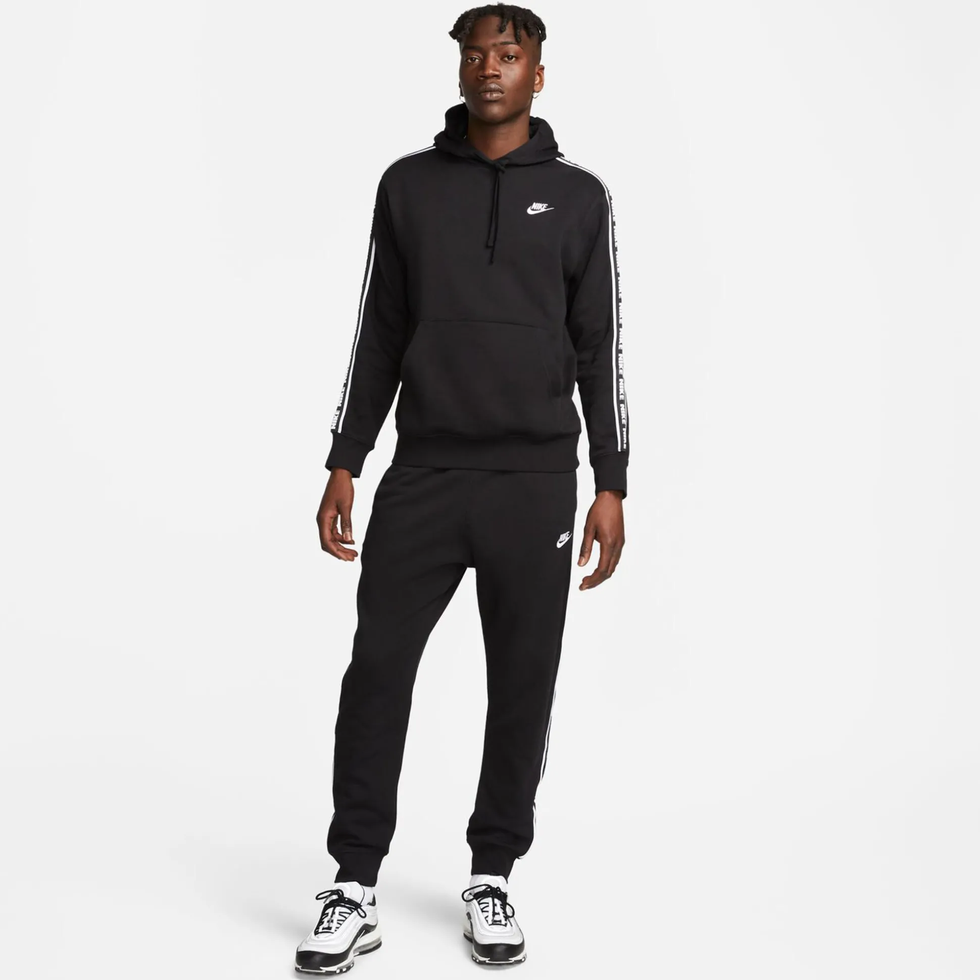 Fashion Club Fleece GX Tracksuit Men - Black, White Tracksuits