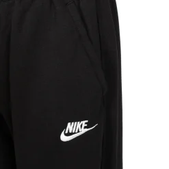 Cheap Club Fleece Loose Training Pants Girls - Black, White Pants