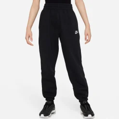 Cheap Club Fleece Loose Training Pants Girls - Black, White Pants