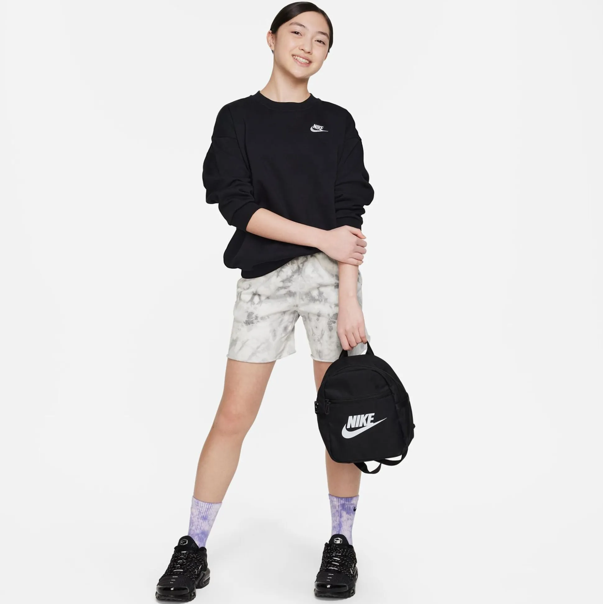 Hot Club Fleece Oversized Crew Sweatshirt Girls - Hoodies & Sweaters