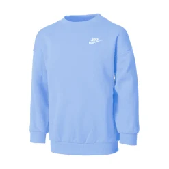 Best Sale Club Fleece Oversized Crew Sweatshirt Girls - Light Blue, White Hoodies & Sweaters