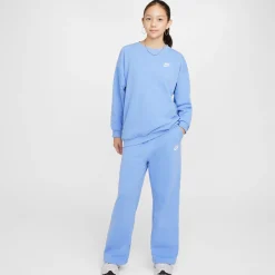 Best Sale Club Fleece Oversized Crew Sweatshirt Girls - Light Blue, White Hoodies & Sweaters