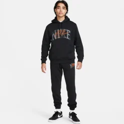 Outlet Club Hoody Men - Black, Orange Hoodies & Sweaters