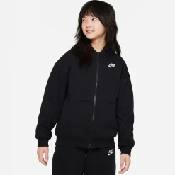 Store Club Oversized Fleece Zip Hoodie Girls - Jackets