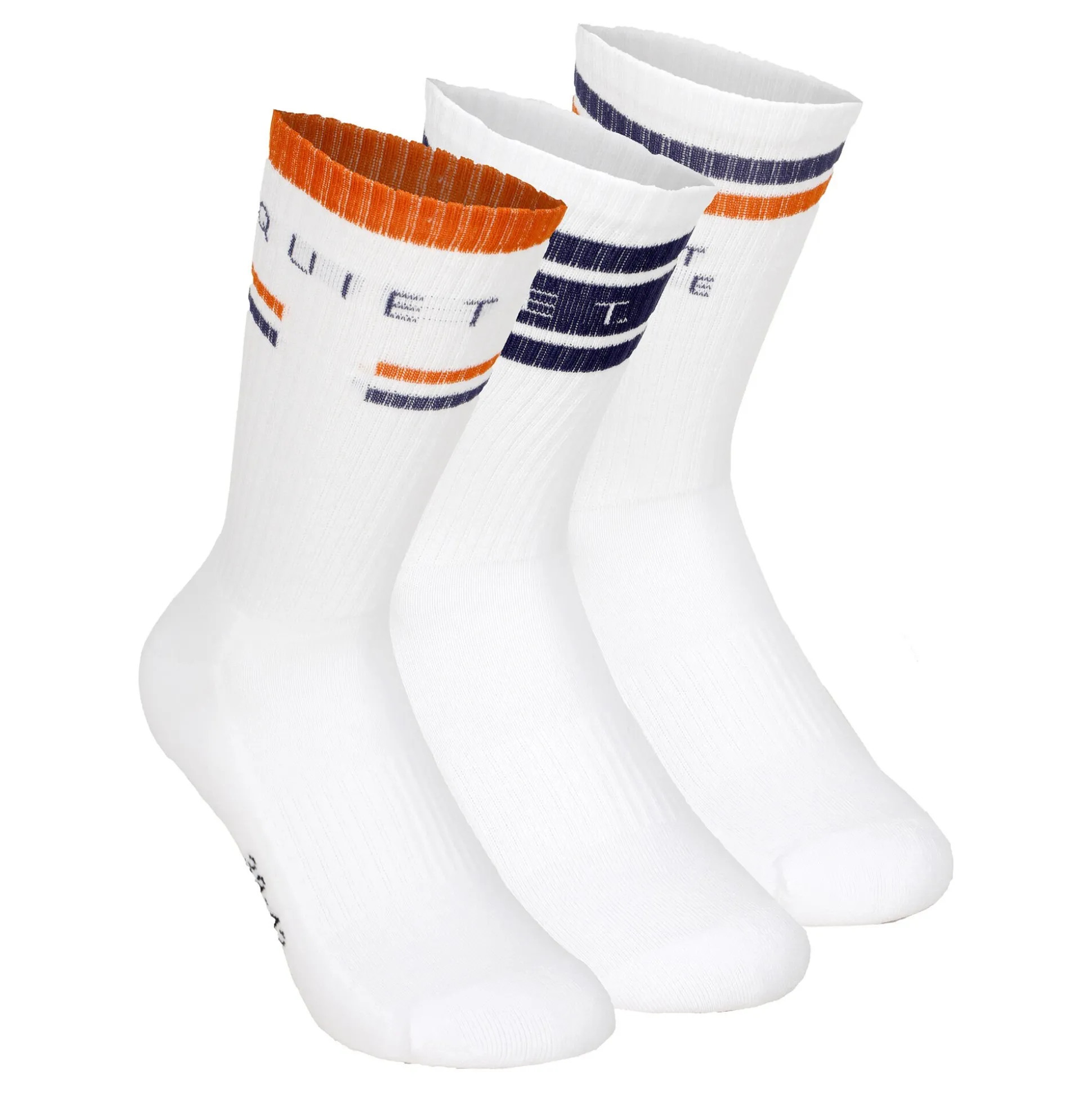 Best Sale College Tennis Socks 3 Pack - White, Multicoloured Socks
