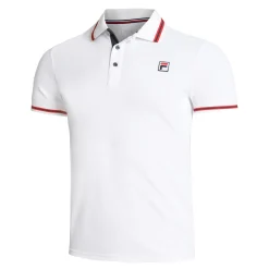 Online Core Button Piro Polo Men - White, Red Shirts