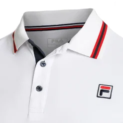 Online Core Button Piro Polo Men - White, Red Shirts