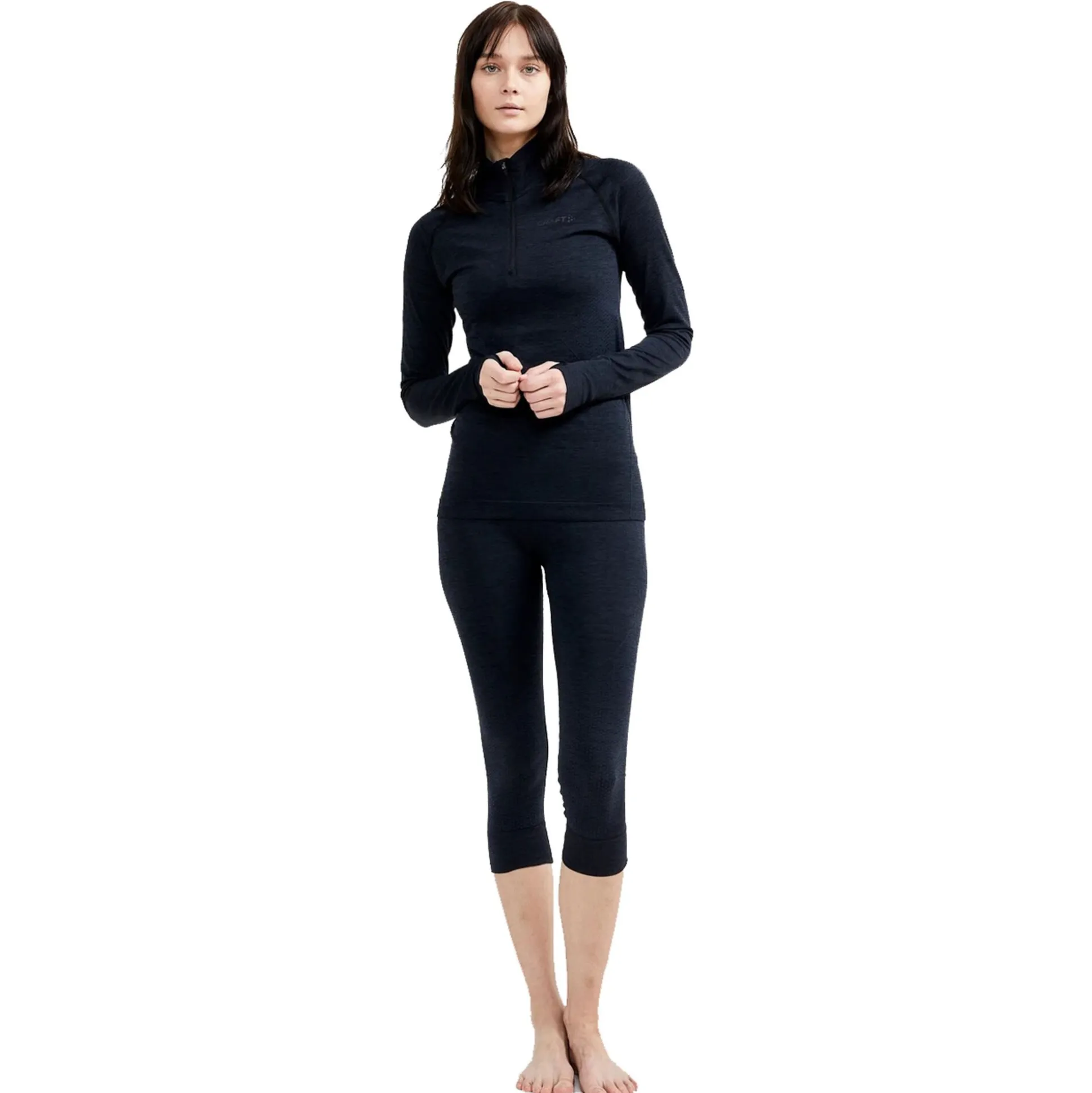 Cheap Core Dry Active Comfort Half-Zip Long Sleeve Women - Shirts