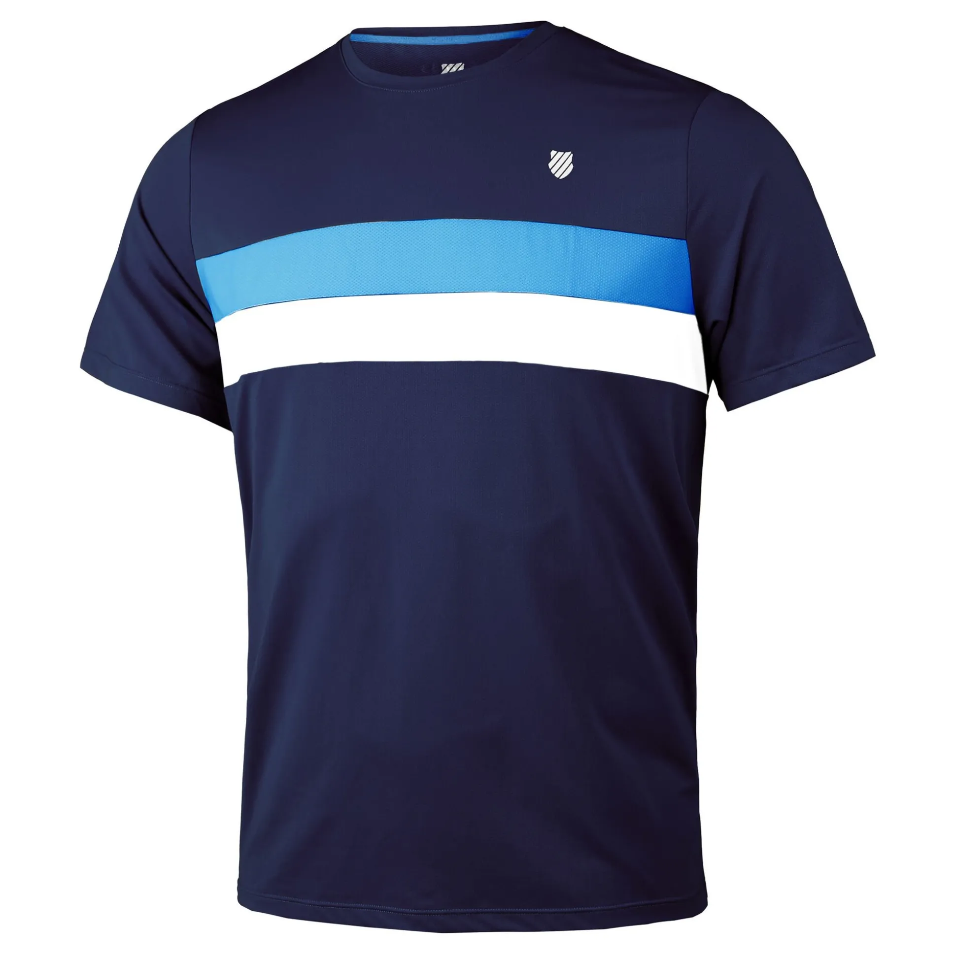 Discount Core Team Stripe Crew T-Shirt Men - Dark Blue, Multicoloured Shirts