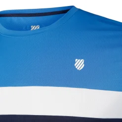 Best Core Team Stripe Crew T-Shirt Men - Blue, Multicoloured Shirts