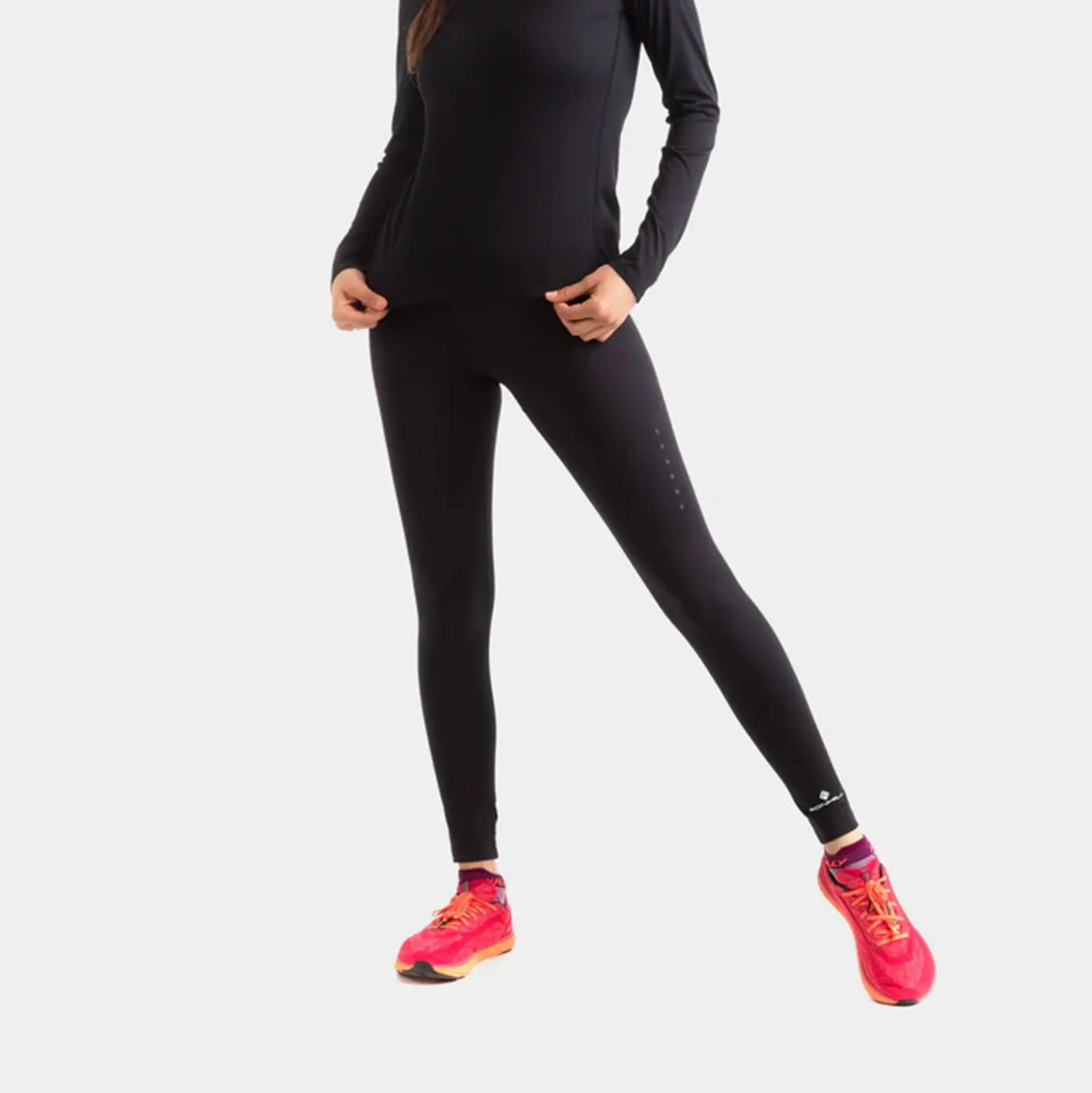 Outlet Core Tight Women - Black, White Pants|Running Clothing