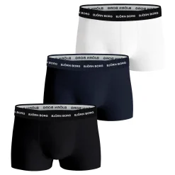 Outlet Cotton Stretch Trunk Boxer Shorts 3 Pack Men - Black, White Underwear