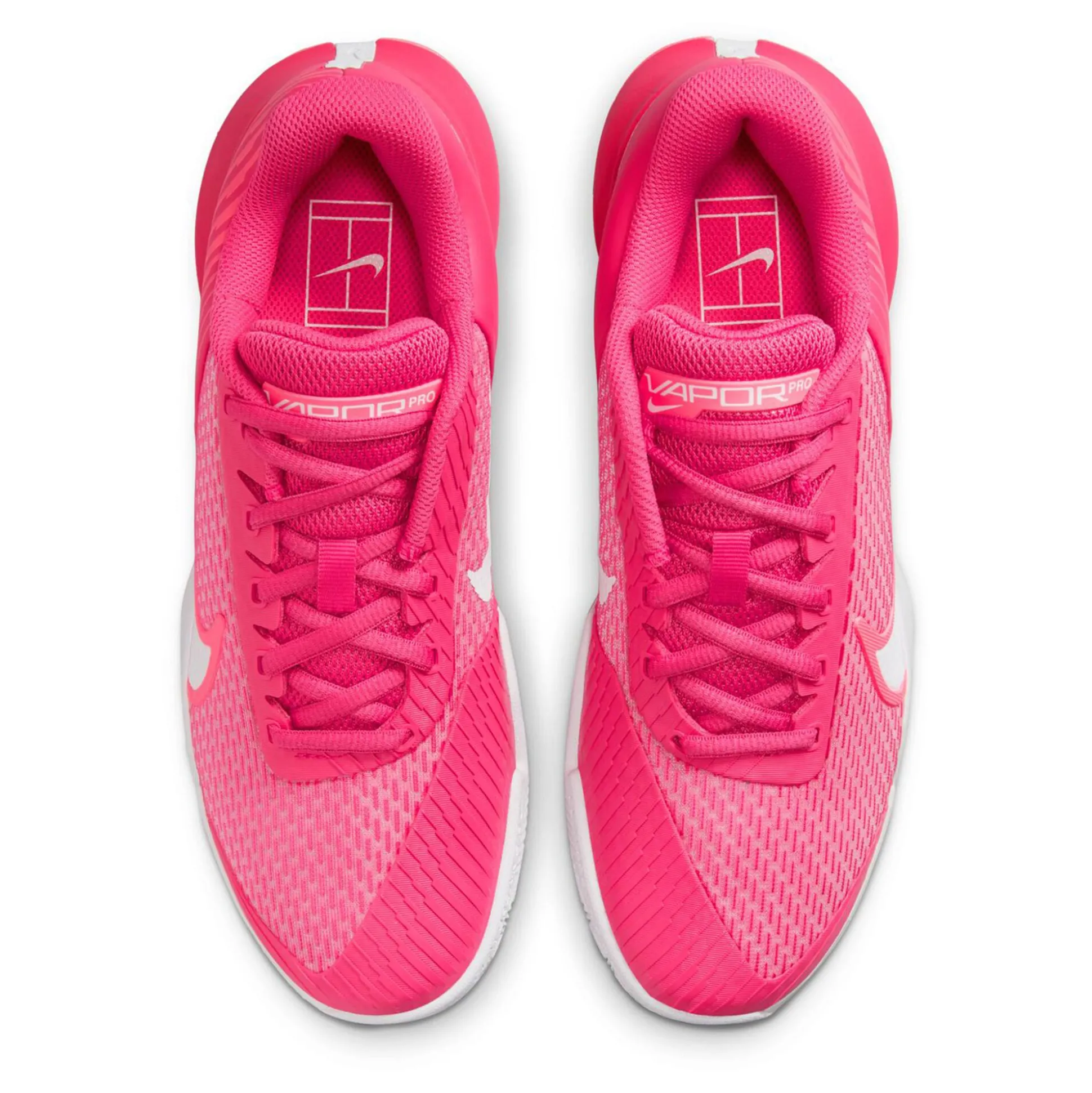 Shop Court Air Zoom Vapor Pro 2 Clay Court Shoe Women - Pink, White Clay Court Shoes