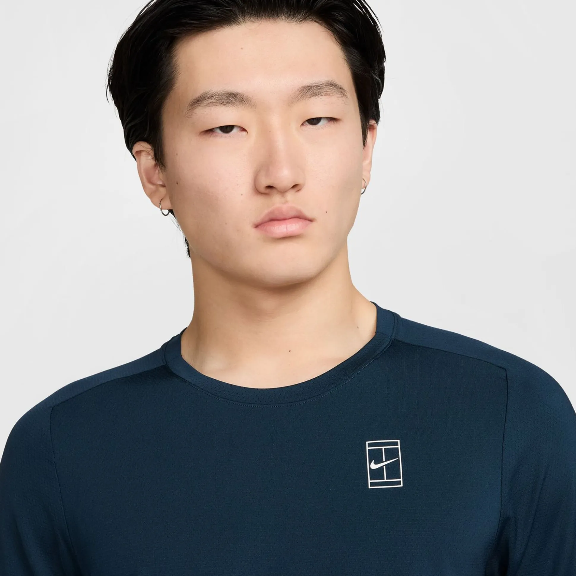 Shop Court Dri-Fit Advantage T-Shirt Men - Dark Blue, White Shirts
