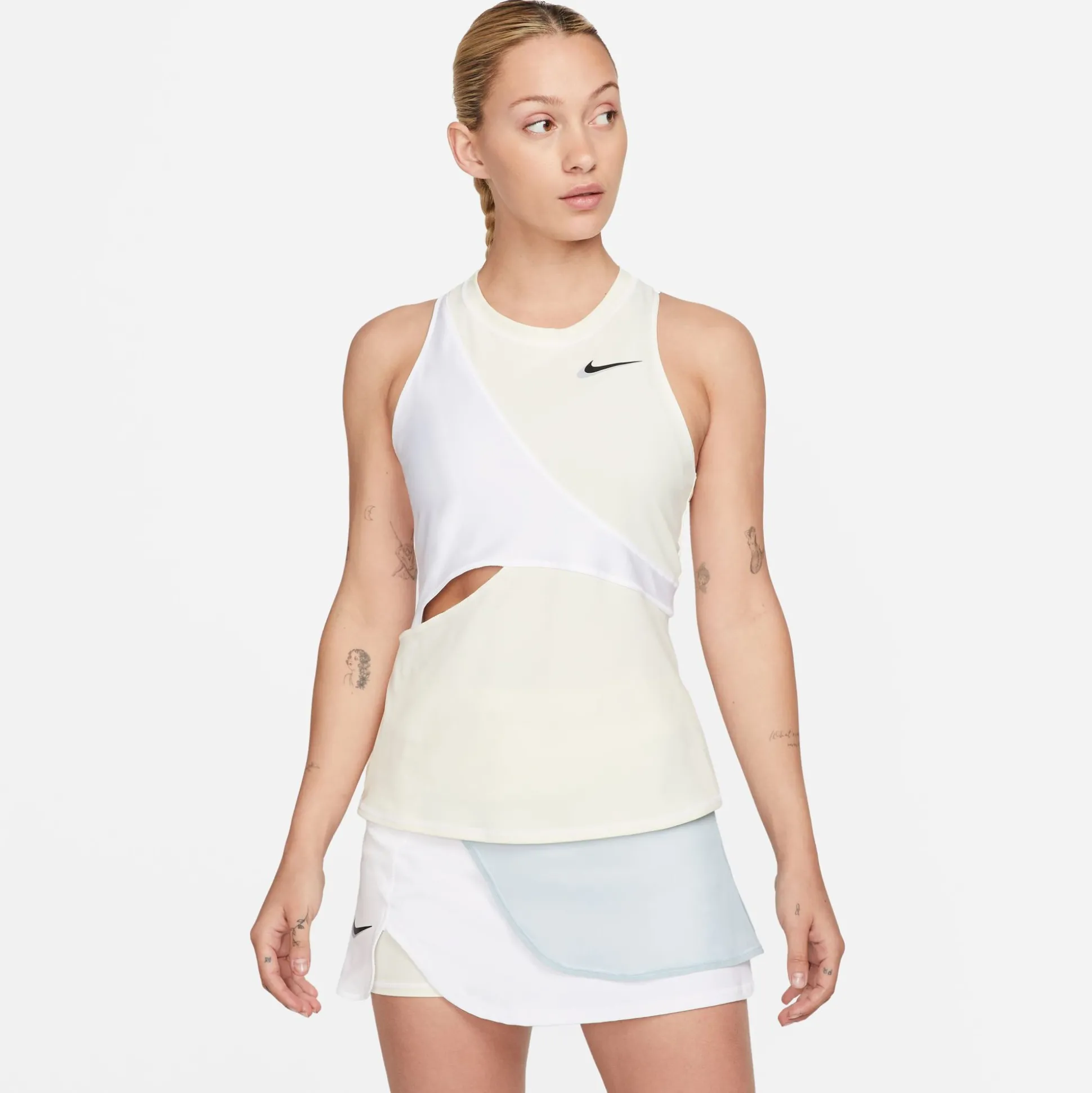 Best Court Dri-Fit Slam NT PS Tank Top Women - Cream, White Tops