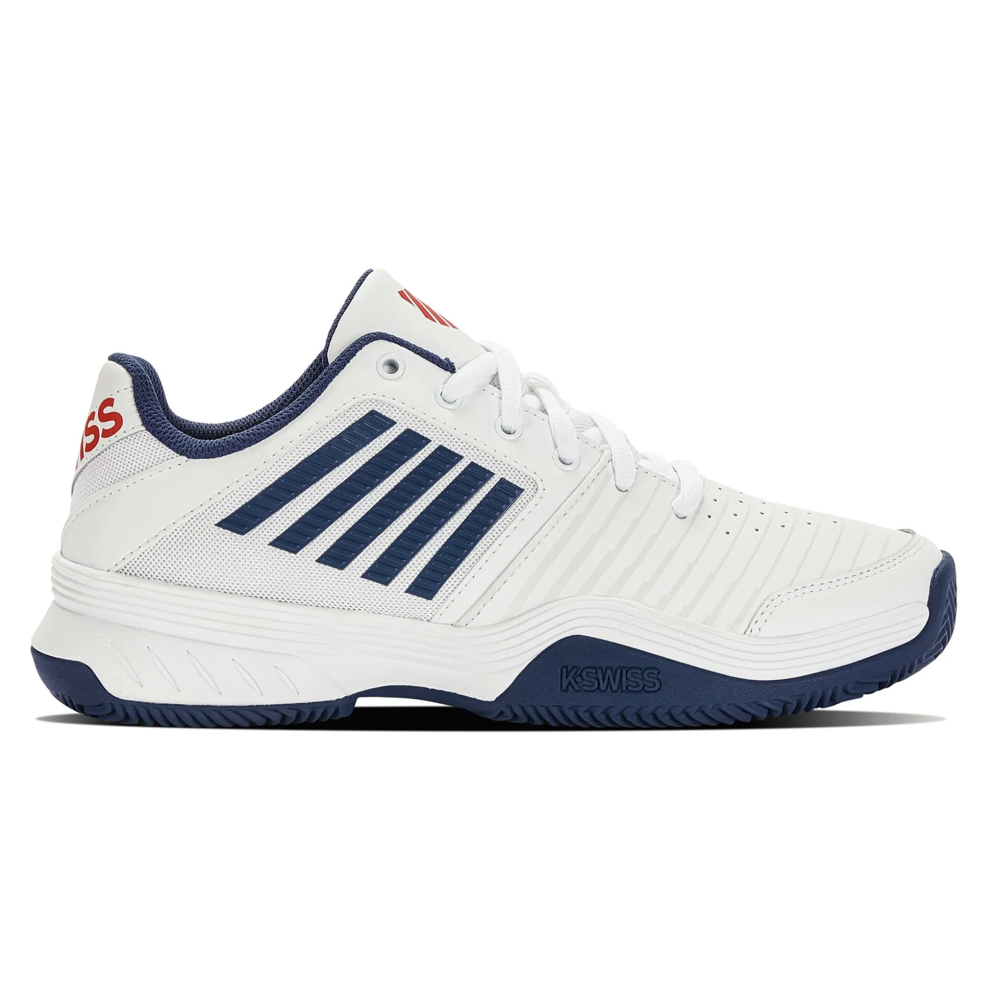 Best Sale Court Express Clay Court Shoe Men - White, Dark Blue Clay Court Shoes