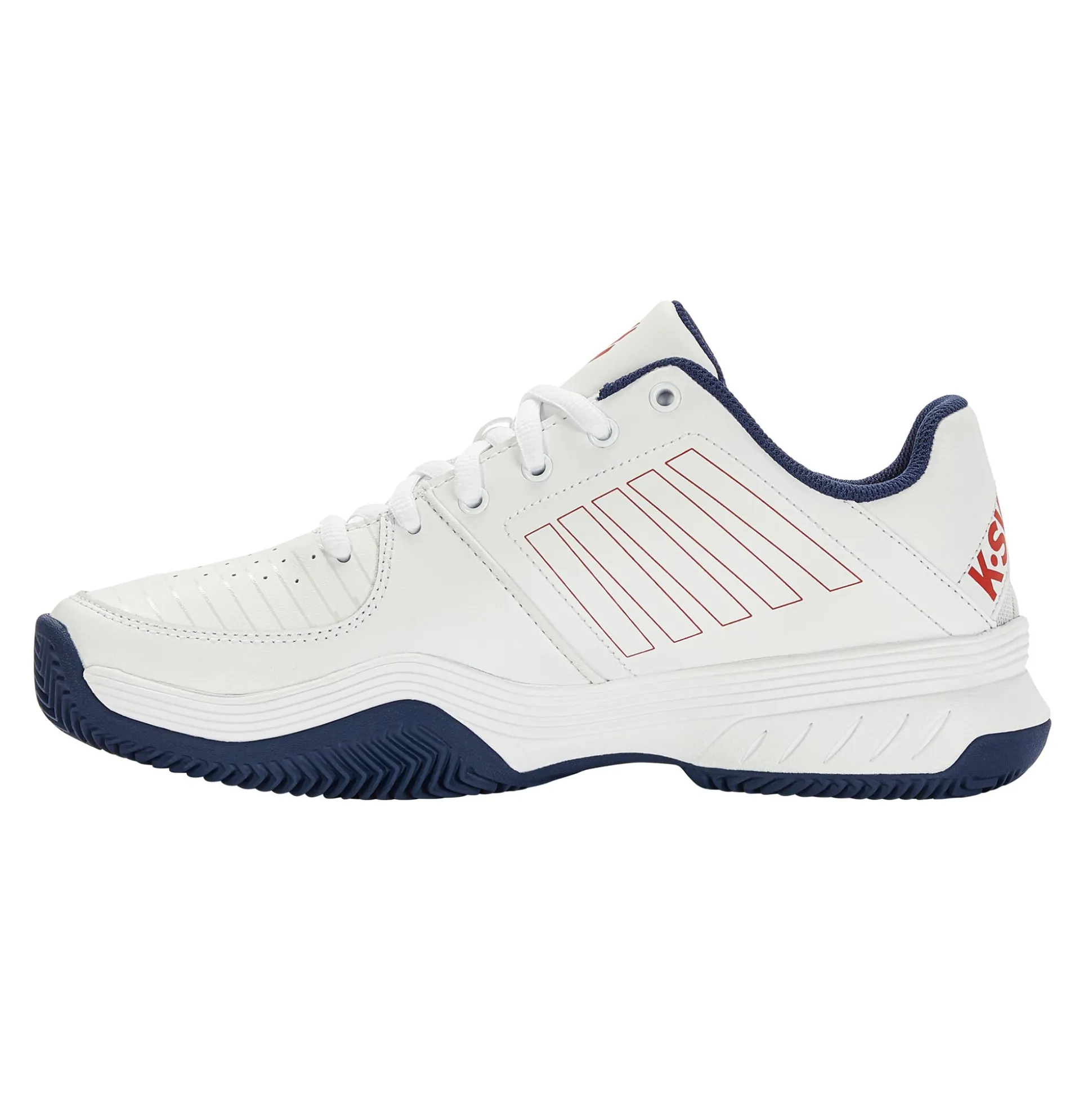 Best Sale Court Express Clay Court Shoe Men - White, Dark Blue Clay Court Shoes