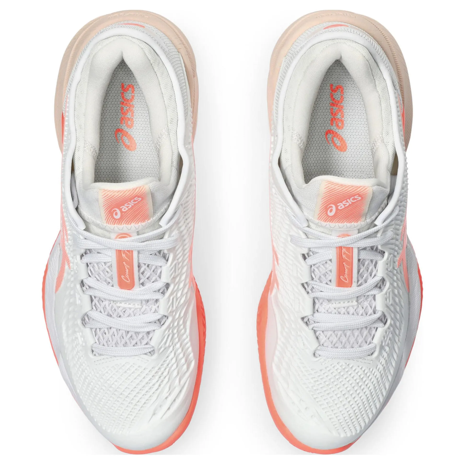 Fashion Court FF 3 Clay Court Shoe Women - White, Coral Clay Court Shoes