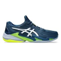Hot Court FF 3 Clay Court Shoe Men - Dark Blue, Neon Yellow Clay Court Shoes