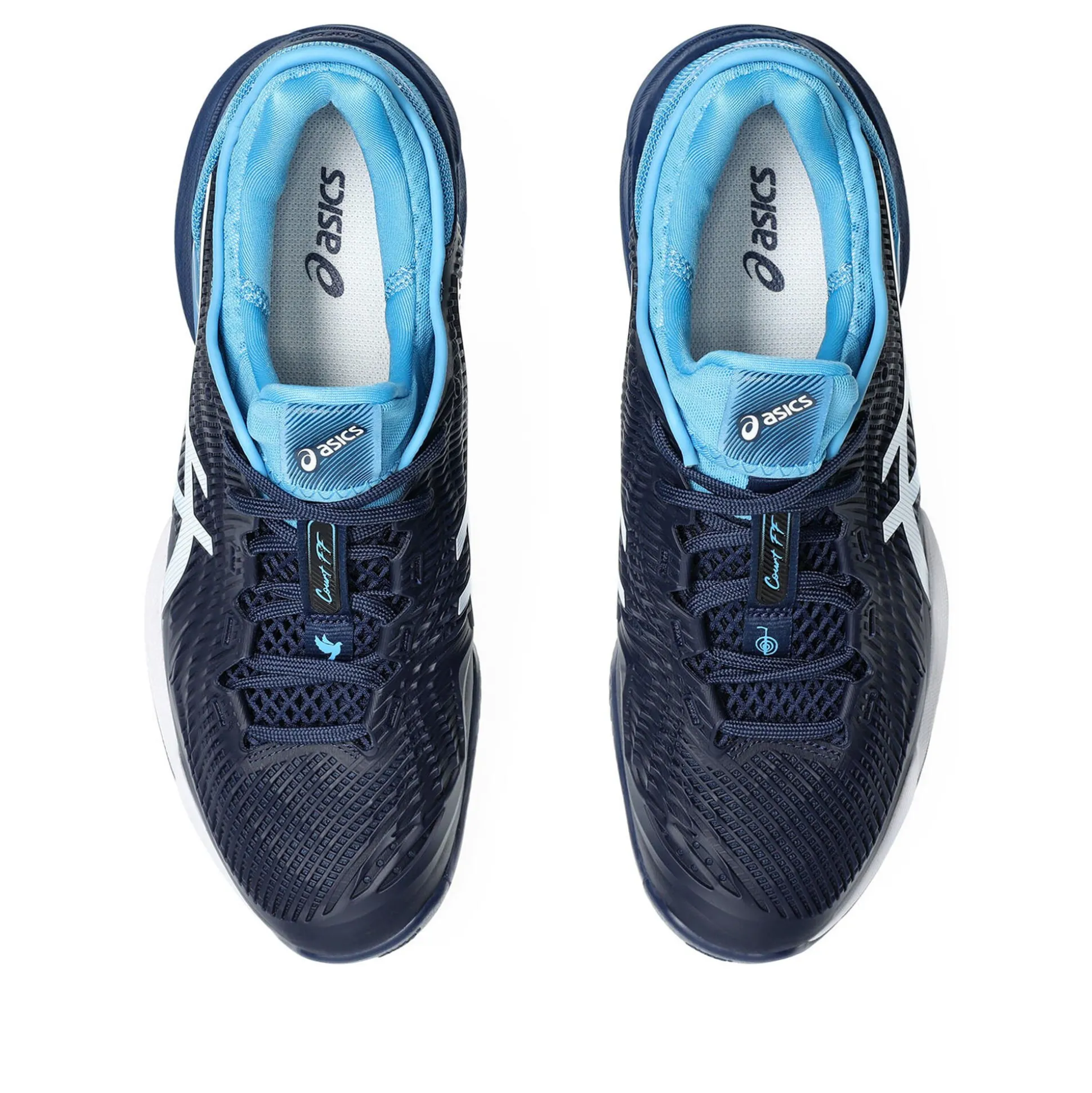 Cheap Court FF 3 Clay Novak Clay Court Shoe Men - Blue, White Clay Court Shoes