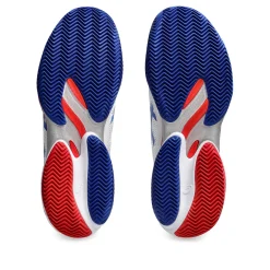 New Court FF 3 Clay Novak Clay Court Shoe Men - White, Blue Clay Court Shoes