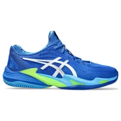 Clearance Court FF 3 Novak Clay Court Shoe Men - Blue, Neon Green Clay Court Shoes