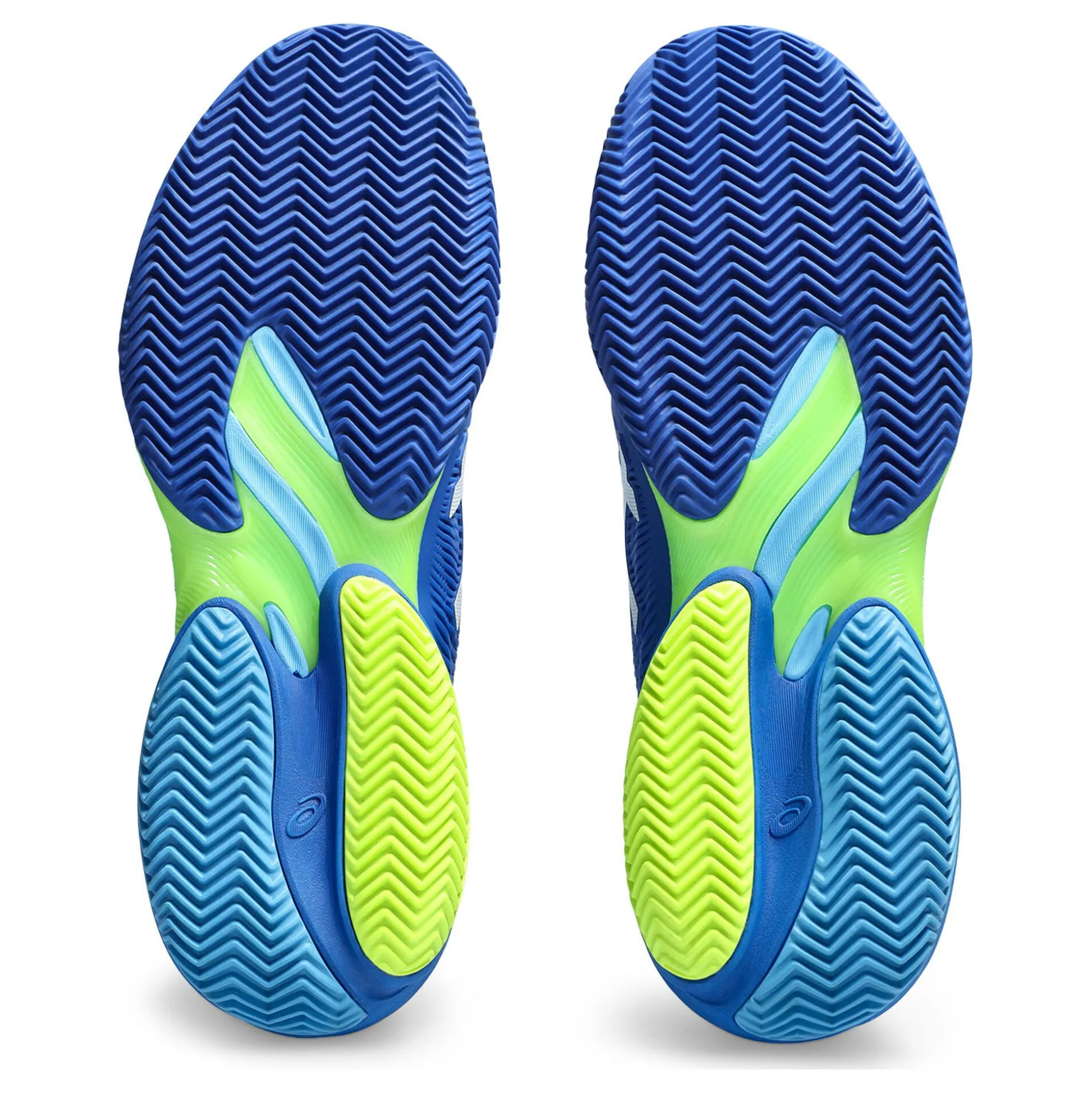 Clearance Court FF 3 Novak Clay Court Shoe Men - Blue, Neon Green Clay Court Shoes