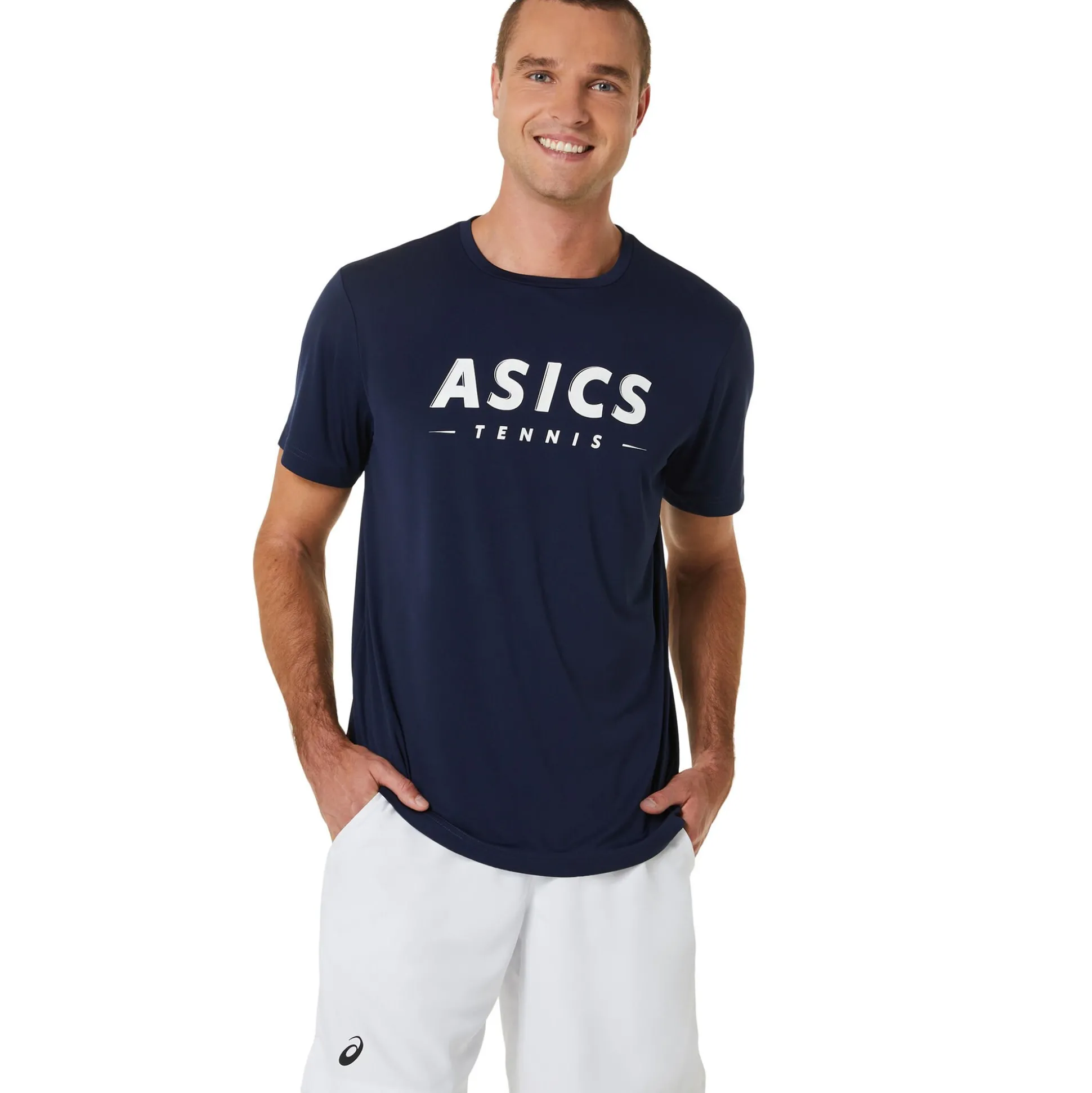 Hot Court GPX Tee T-Shirt Men - Dark Blue, White Shirts