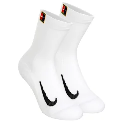 Shop Court Multiplier Cushioned Tennis Socks 2 Pack - White, Black Socks