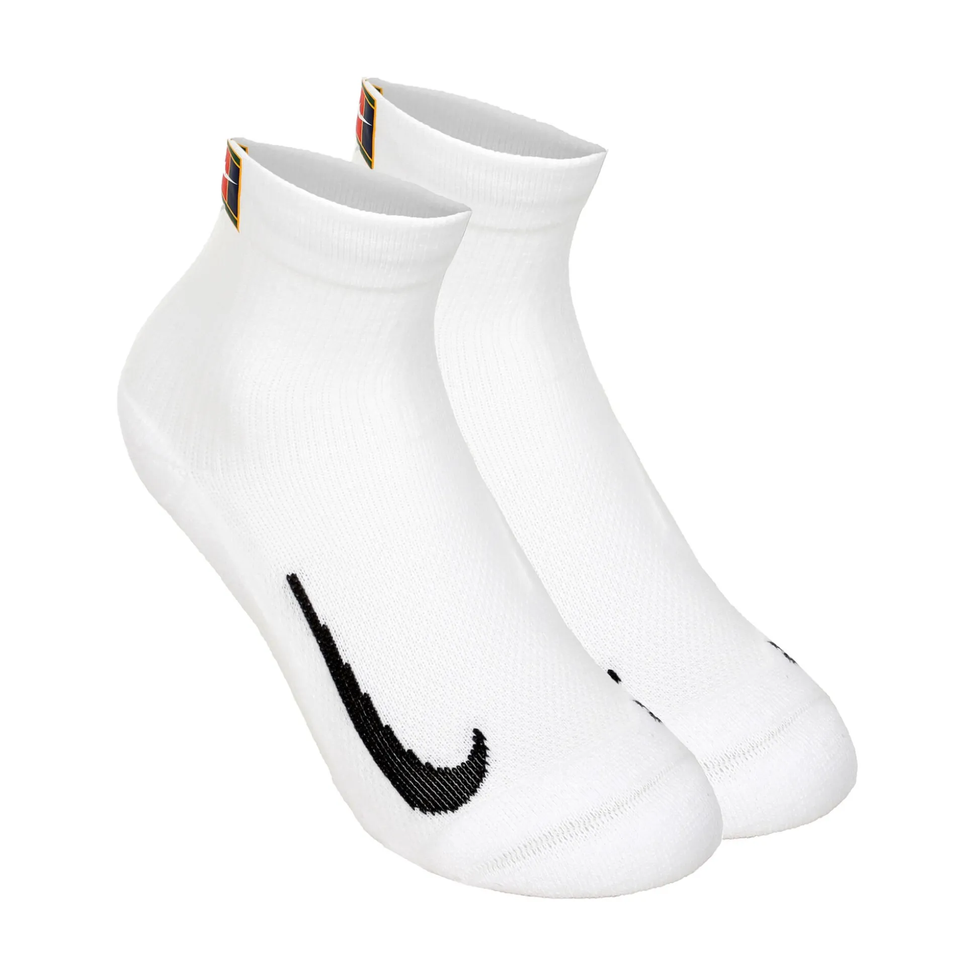 Cheap Court Multiplier Max Sports Socks 2 Pack - White, Black Socks